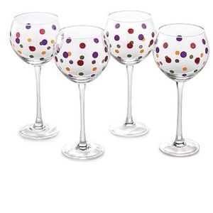 Pampered chef dots stemware